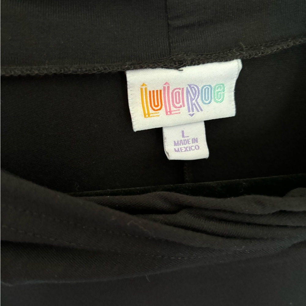 Lularoe “I’m Always Cold” Black Amber Lightweight Hoodie - Picture 3 of 5